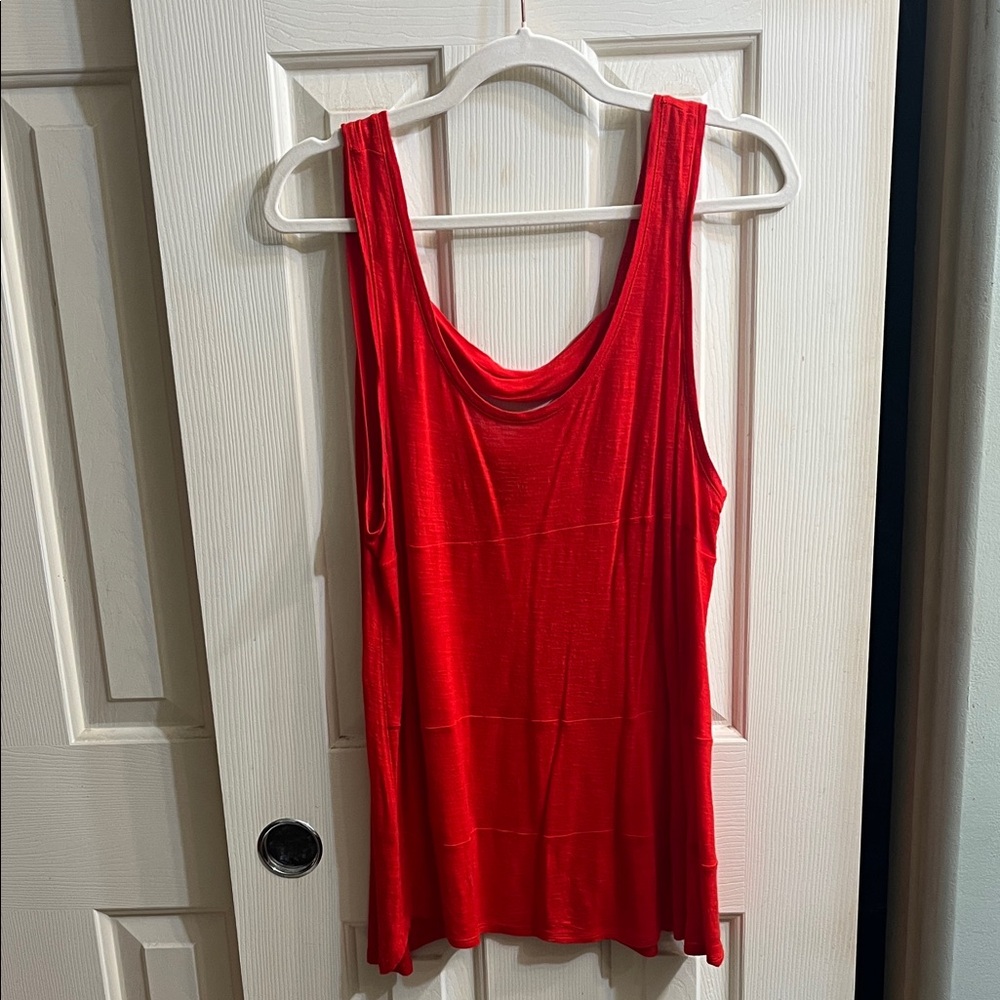 Red Sleeveless Women's Top